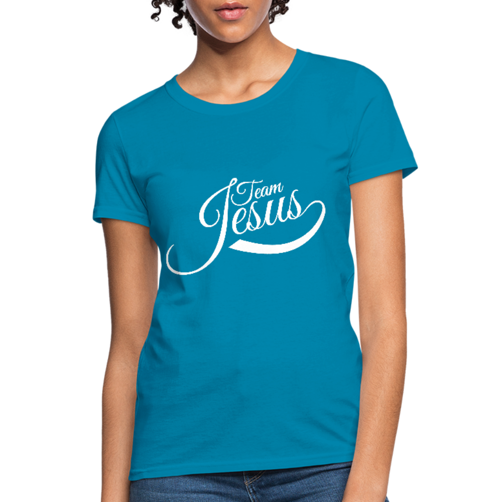 Team Jesus - White - Women's T-Shirt - turquoise