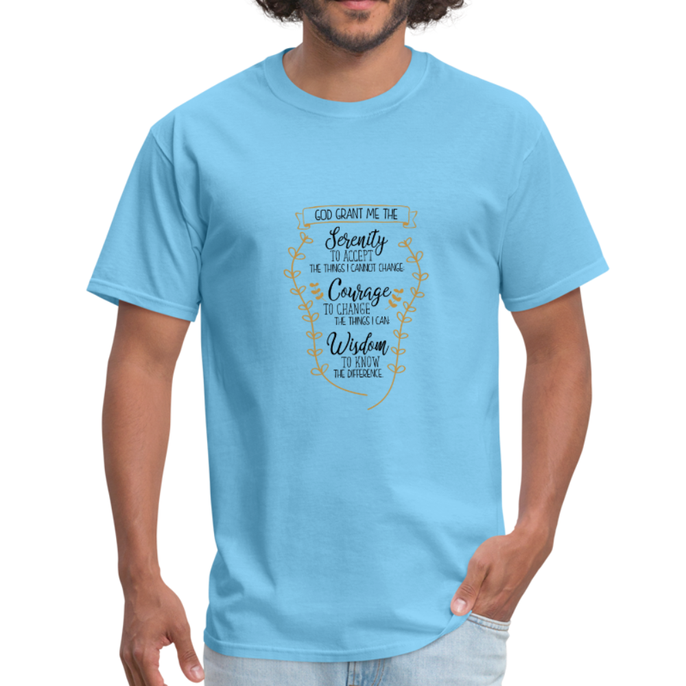 Serenity Prayer - Men's T-Shirt - aquatic blue