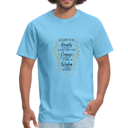 Serenity Prayer - Men's T-Shirt - aquatic blue