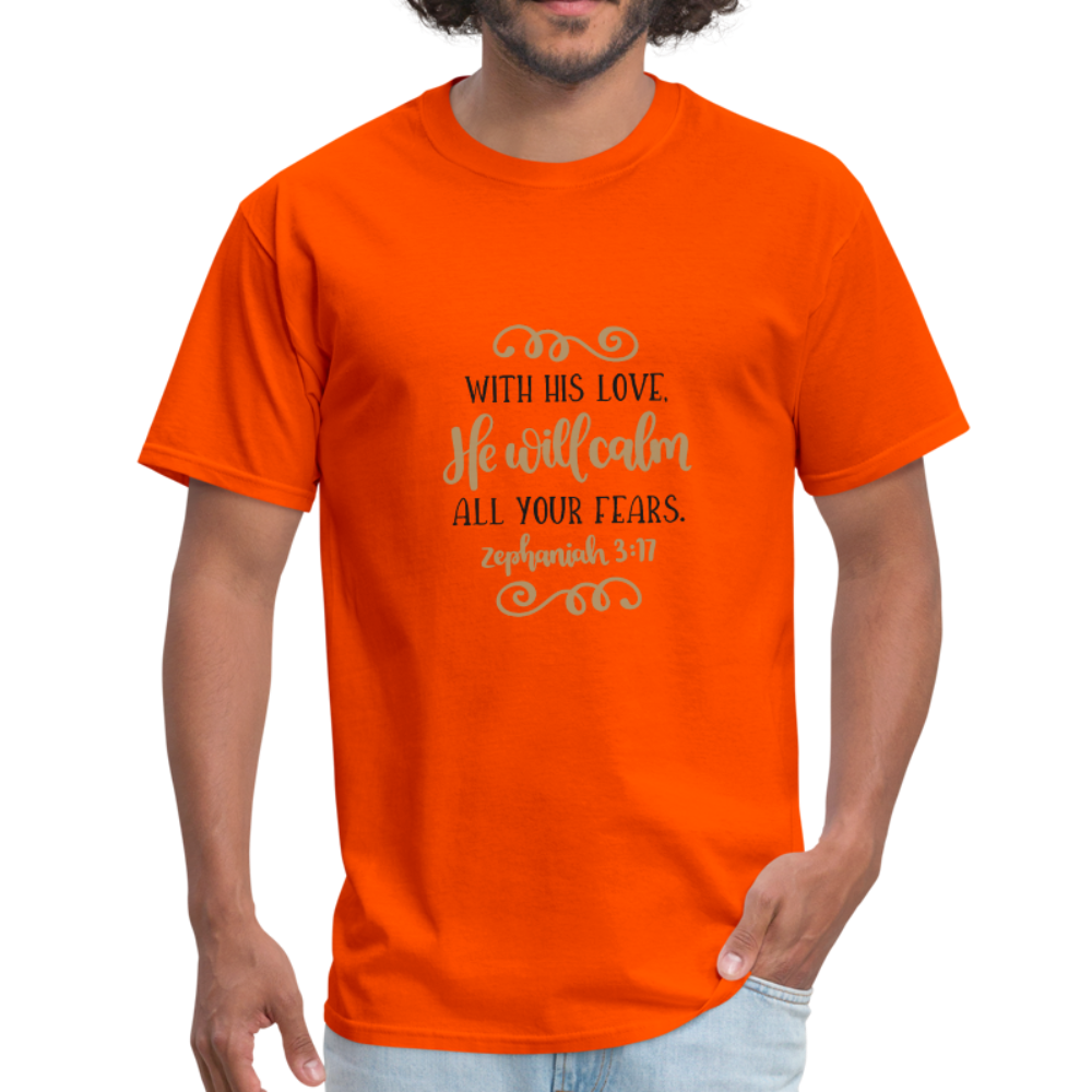 Zephaniah 3:17 - Men's T-Shirt - orange