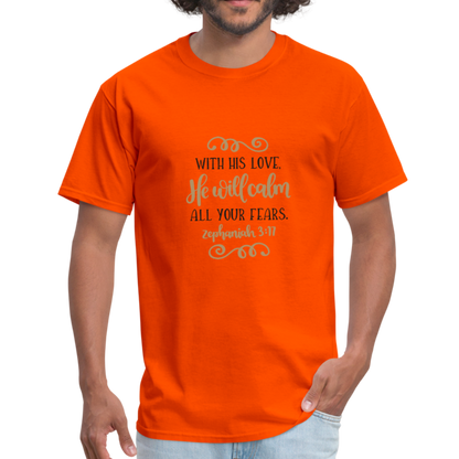 Zephaniah 3:17 - Men's T-Shirt - orange