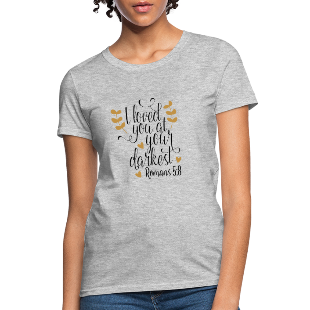 Romans 5:8 - Women's T-Shirt - heather gray