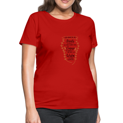 Serenity Prayer - Women's T-Shirt - red