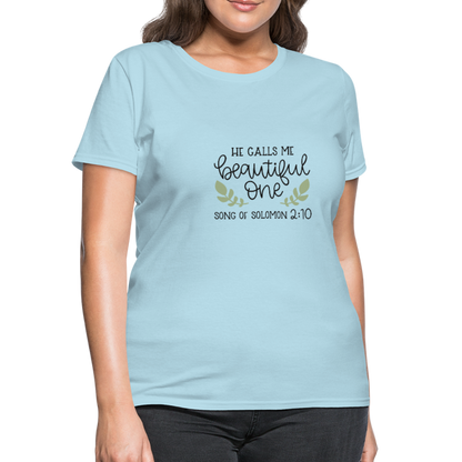 Song Of Solomon 2:10 - Women's T-Shirt - powder blue