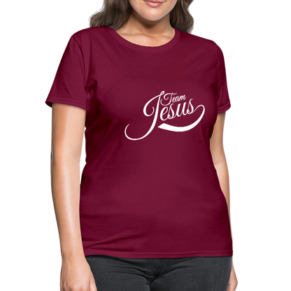 Team Jesus - White - Women's T-Shirt - burgundy