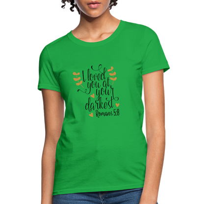 Romans 5:8 - Women's T-Shirt - bright green