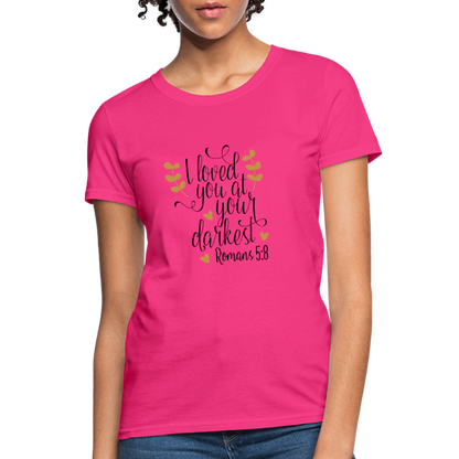 Romans 5:8 - Women's T-Shirt - fuchsia
