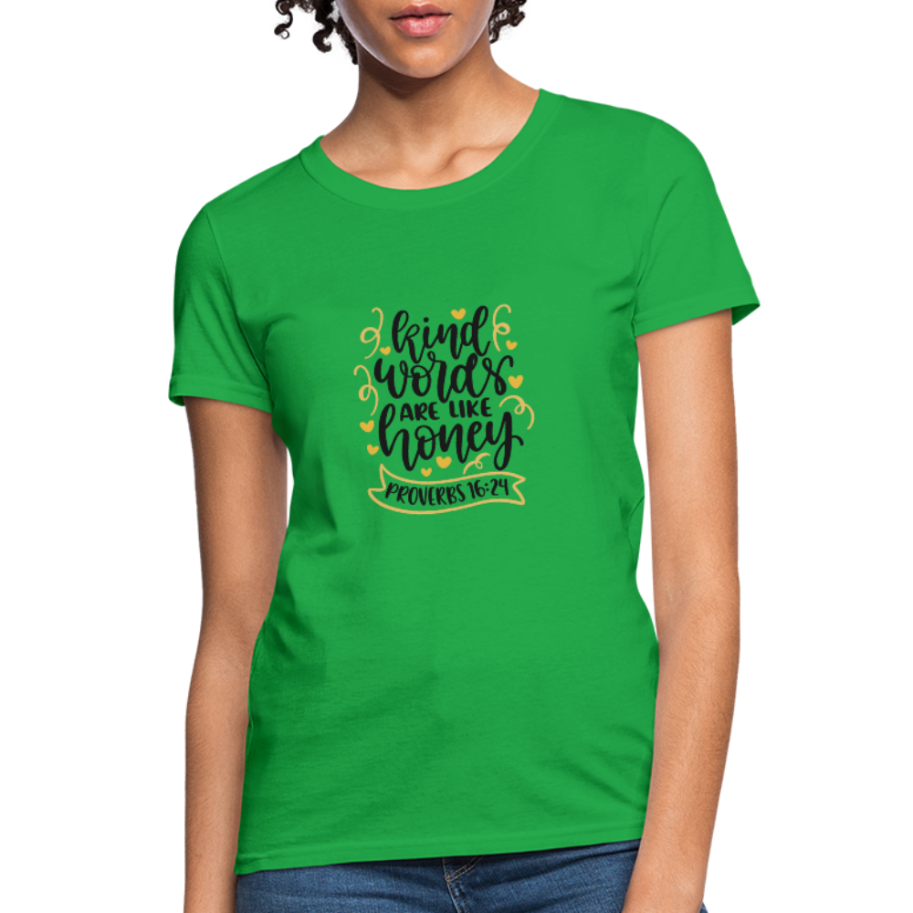 Proverbs 16:24 - Women's T-Shirt - bright green