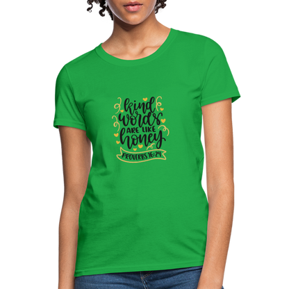 Proverbs 16:24 - Women's T-Shirt - bright green