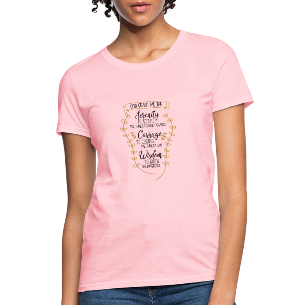 Serenity Prayer - Women's T-Shirt - pink
