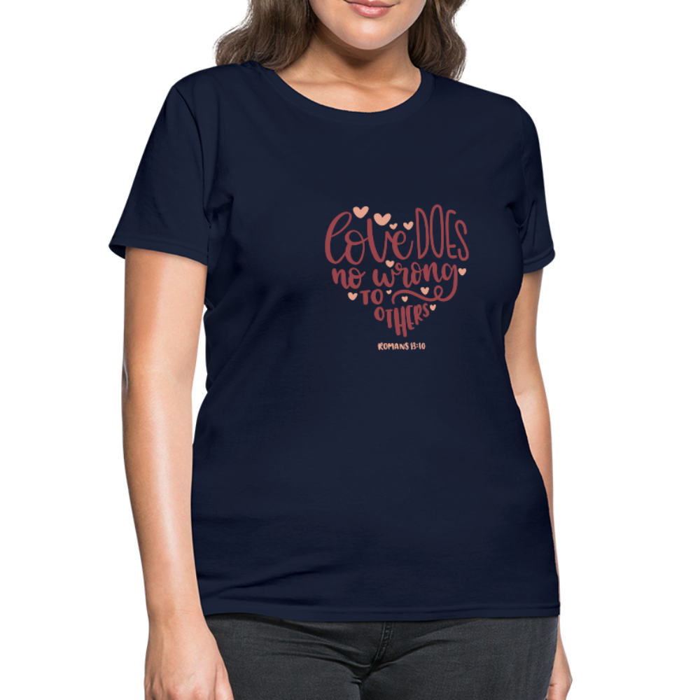 Romans 13:10 - Women's T-Shirt - navy