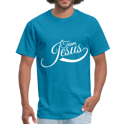 Team Jesus - White - Men's T-Shirt - turquoise