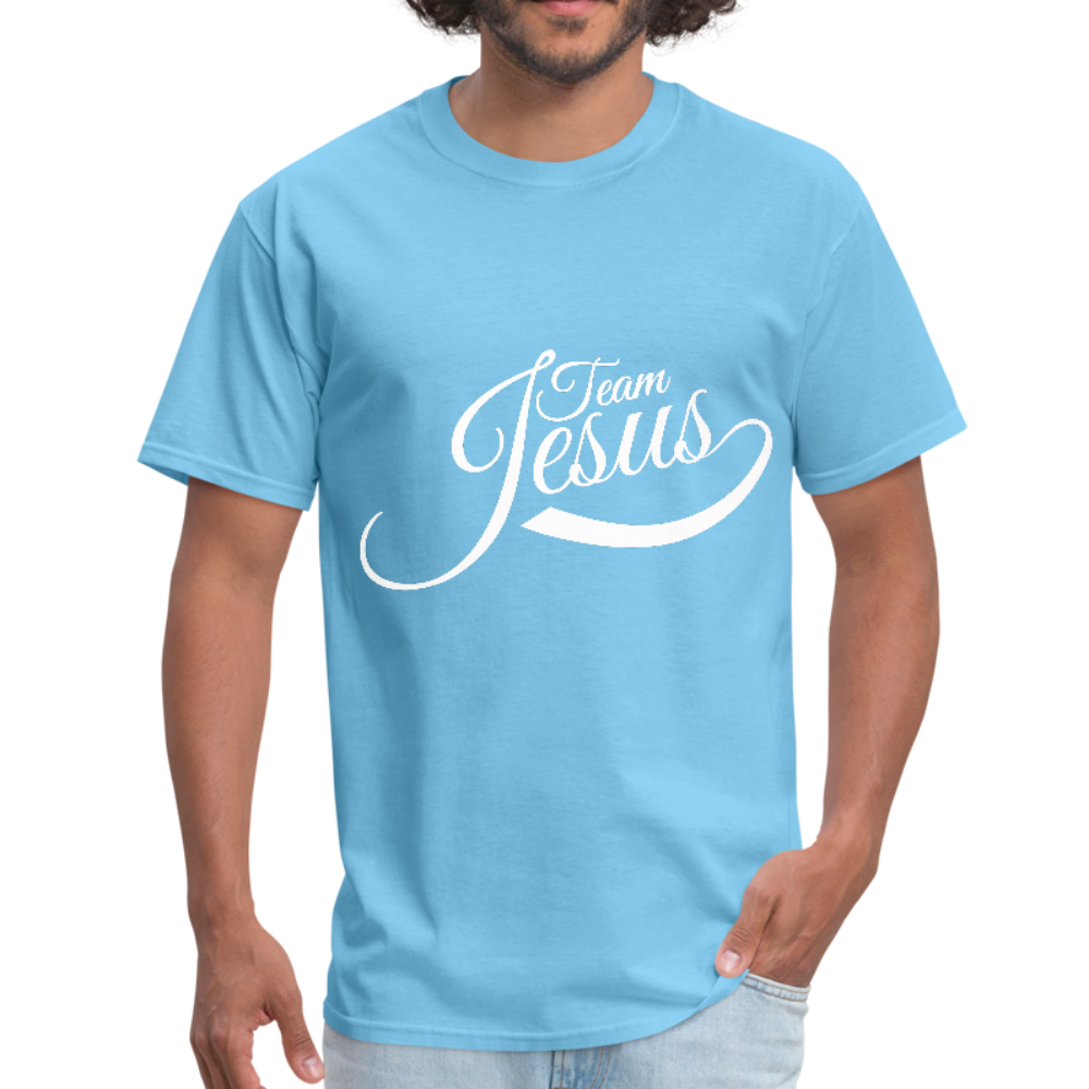 Team Jesus - White - Men's T-Shirt - aquatic blue