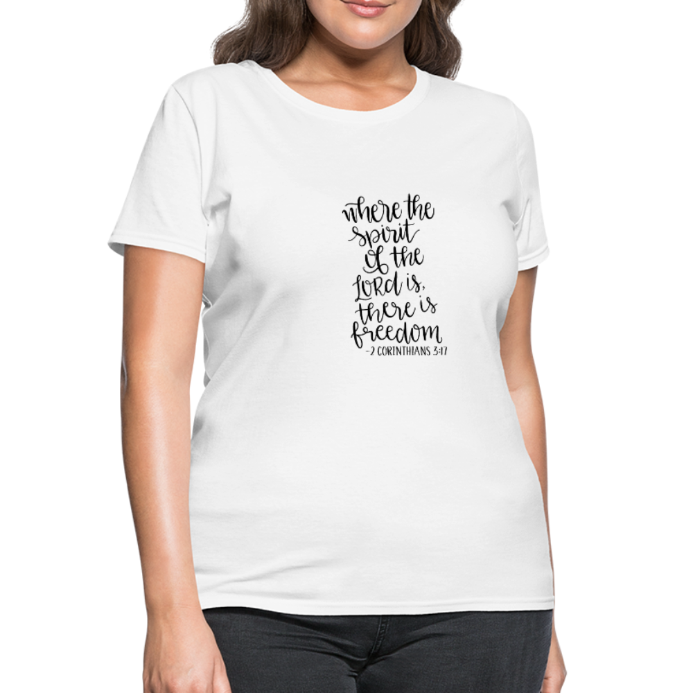 2 Corinthians 3:17 - Women's T-Shirt - white