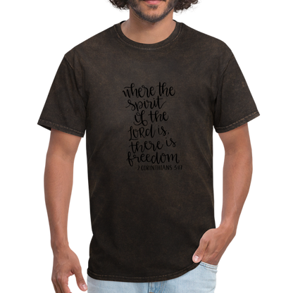 2 Corinthians 3:17 - Men's T-Shirt - mineral black