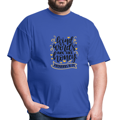 Proverbs 16:24 - Men's T-Shirt - royal blue
