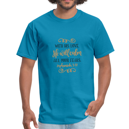 Zephaniah 3:17 - Men's T-Shirt - turquoise