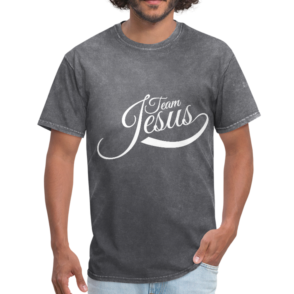 Team Jesus - White - Men's T-Shirt - mineral charcoal gray