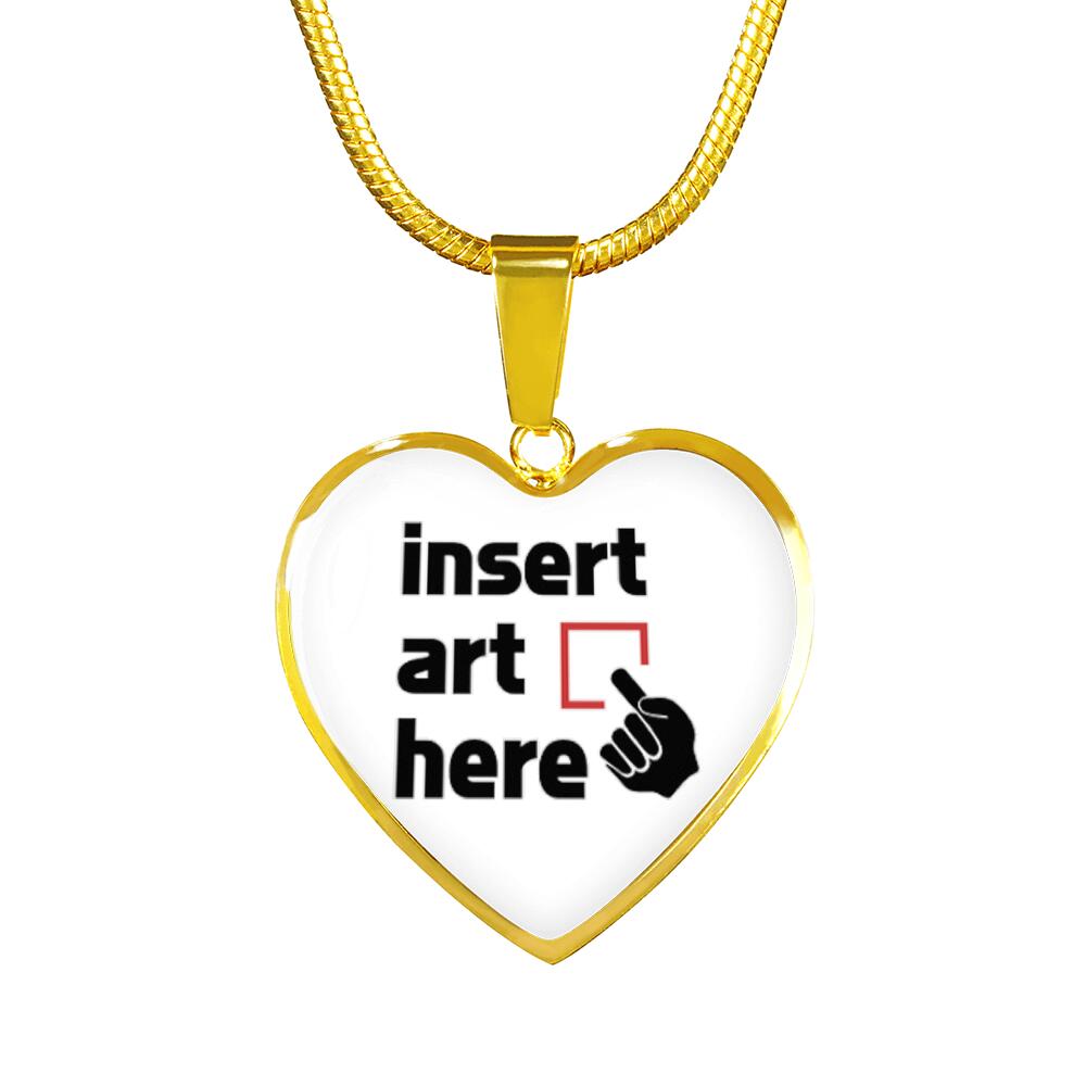 C.D. Personalized Gold Heart Pendant
