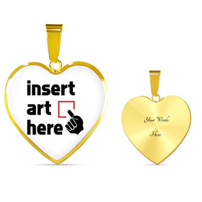 C.D. Personalized Gold Heart Pendant