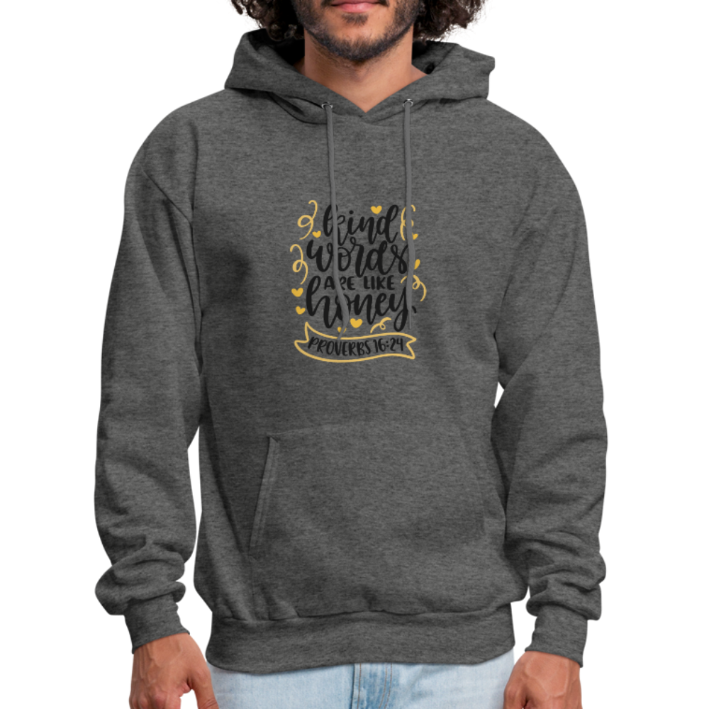 Proverbs 16:24 - Men's Hoodie - charcoal gray