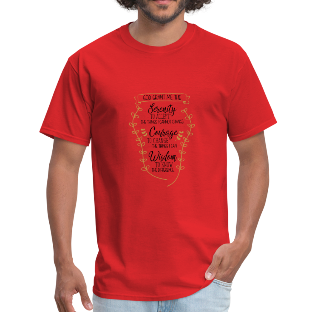 Serenity Prayer - Men's T-Shirt - red