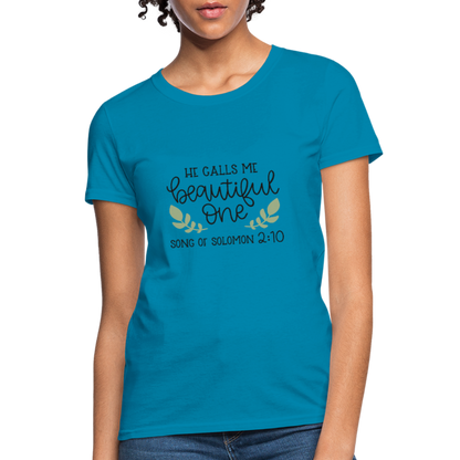Song Of Solomon 2:10 - Women's T-Shirt - turquoise