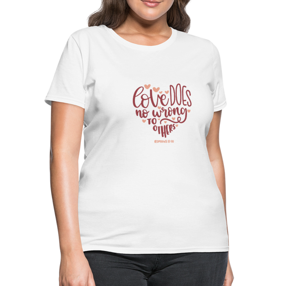 Romans 13:10 - Women's T-Shirt - white