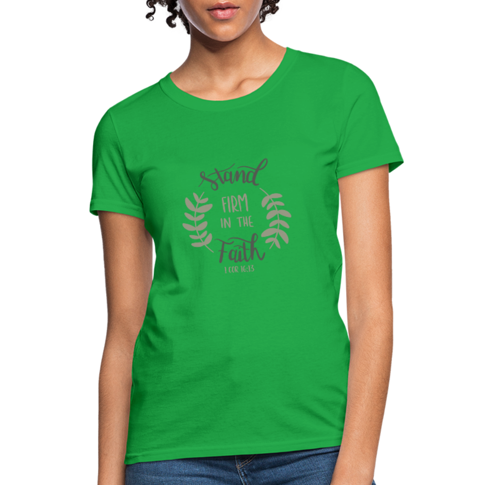 1 Corinthians 16:13 - Women's T-Shirt - bright green