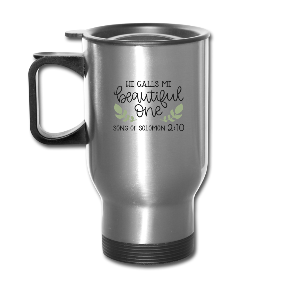 Song Of Solomon 2:10 - Travel Mug - silver