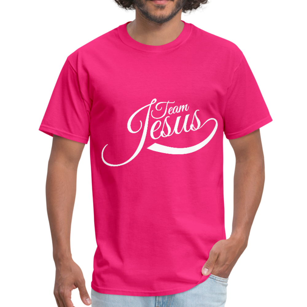 Team Jesus - White - Men's T-Shirt - fuchsia