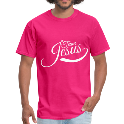 Team Jesus - White - Men's T-Shirt - fuchsia