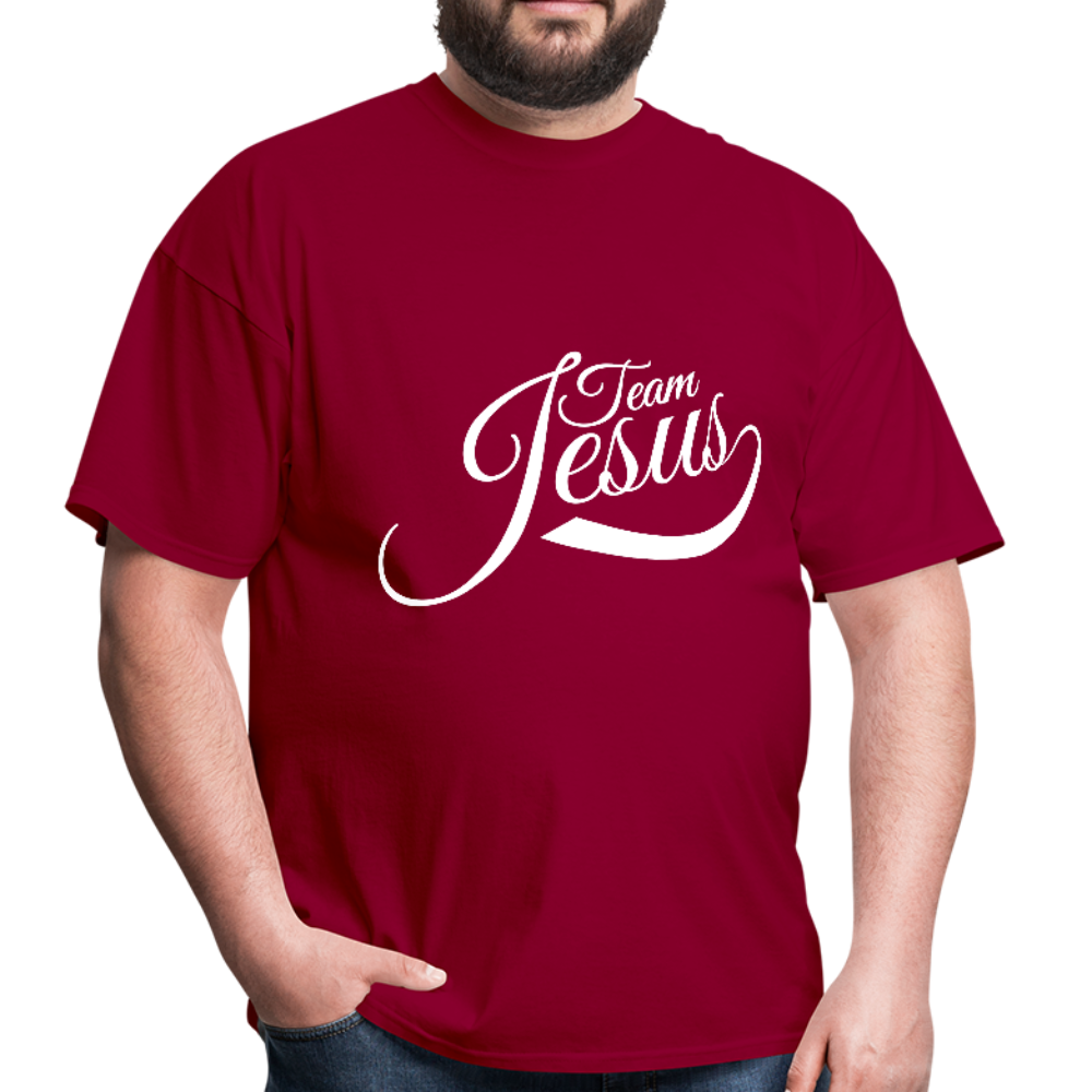Team Jesus - White - Men's T-Shirt - dark red