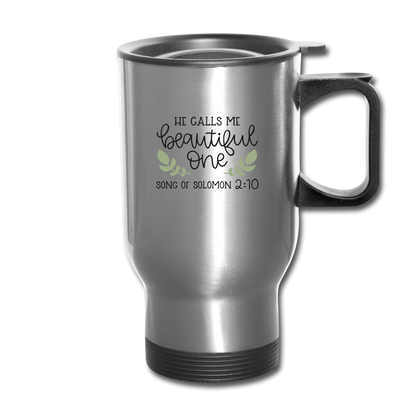 Song Of Solomon 2:10 - Travel Mug - silver