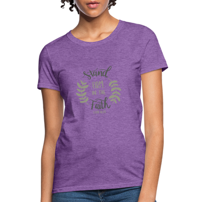 1 Corinthians 16:13 - Women's T-Shirt - purple heather