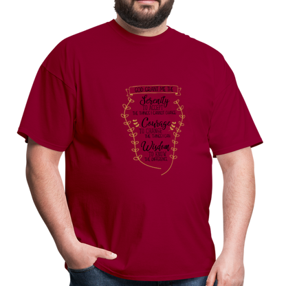 Serenity Prayer - Men's T-Shirt - dark red