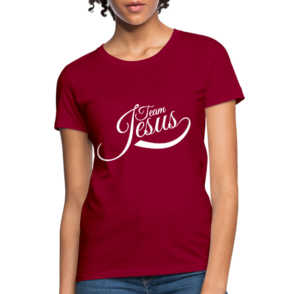 Team Jesus - White - Women's T-Shirt - dark red