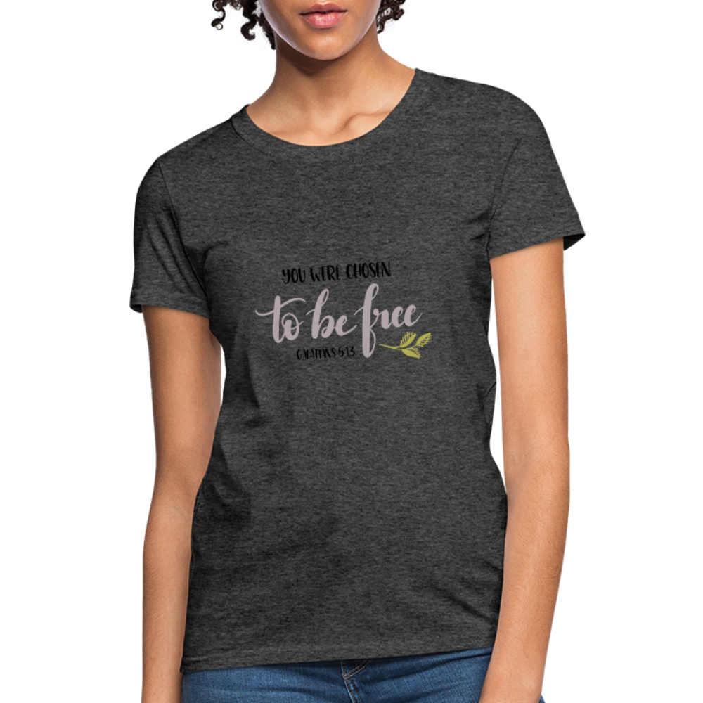 Galatians 5:13 - Women's T-Shirt - heather black