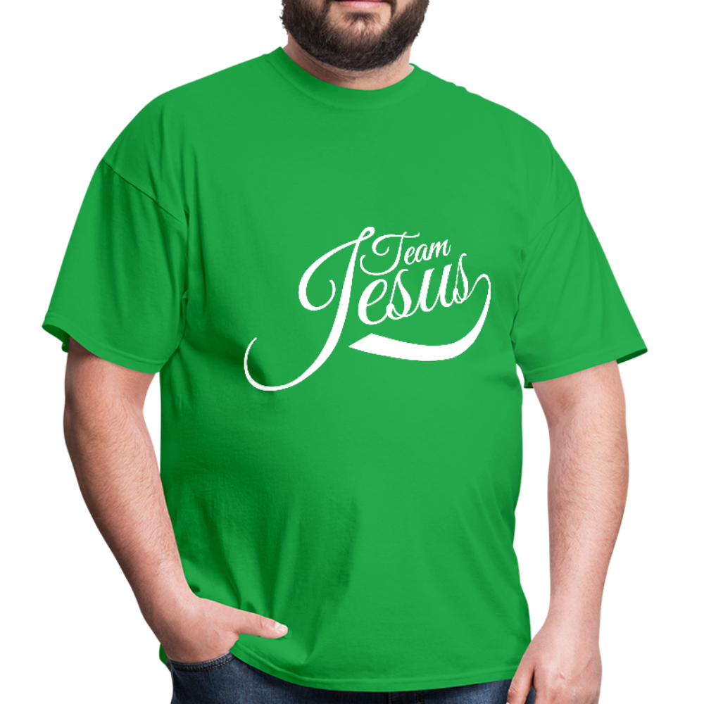 Team Jesus - White - Men's T-Shirt - bright green