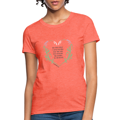 1 Samuel 1:27 - Women's T-Shirt - heather coral