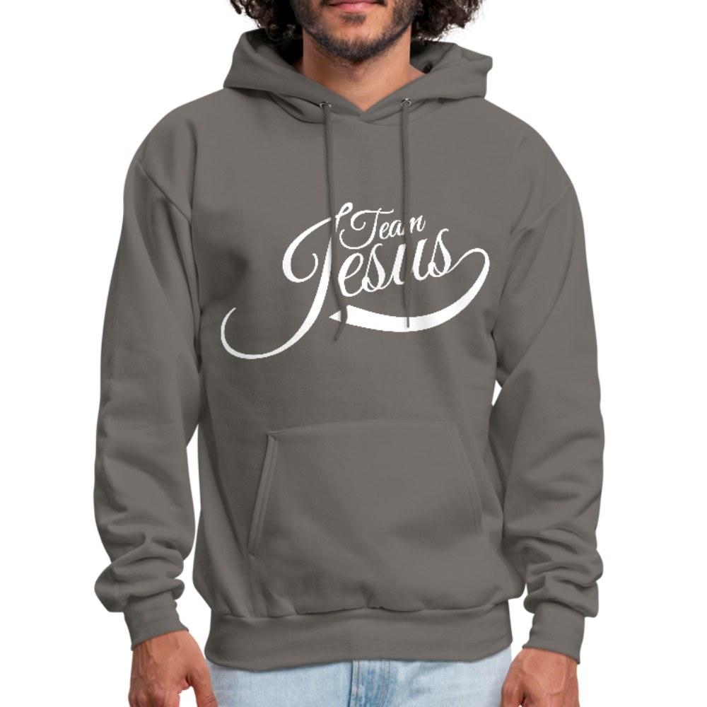 Team Jesus - White - Men's Hoodie - asphalt gray