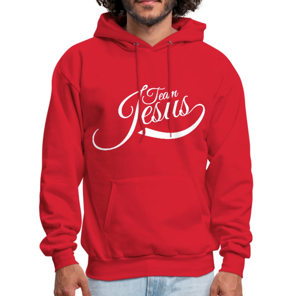 Team Jesus - White - Men's Hoodie - red
