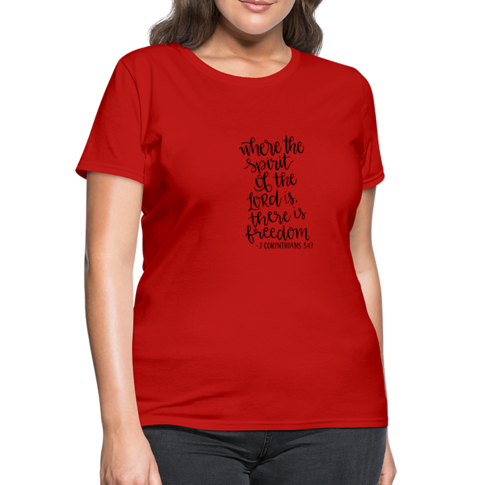 2 Corinthians 3:17 - Women's T-Shirt - red