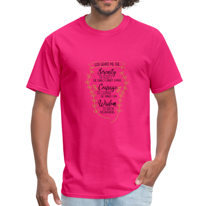Serenity Prayer - Men's T-Shirt - fuchsia