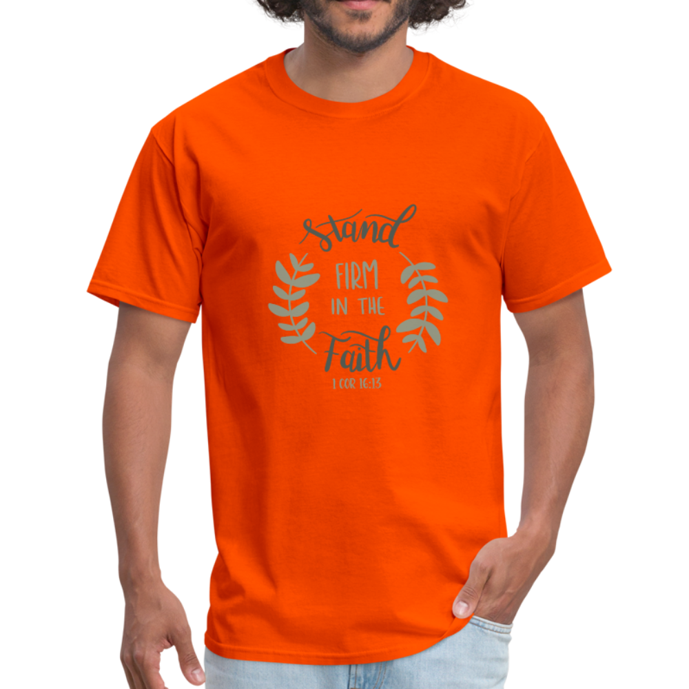 1 Corinthians 16:13 - Men's T-Shirt - orange