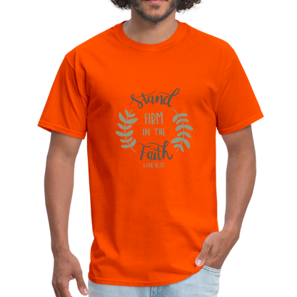 1 Corinthians 16:13 - Men's T-Shirt - orange