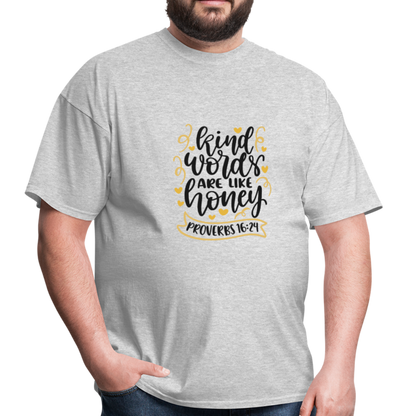 Proverbs 16:24 - Men's T-Shirt - heather gray