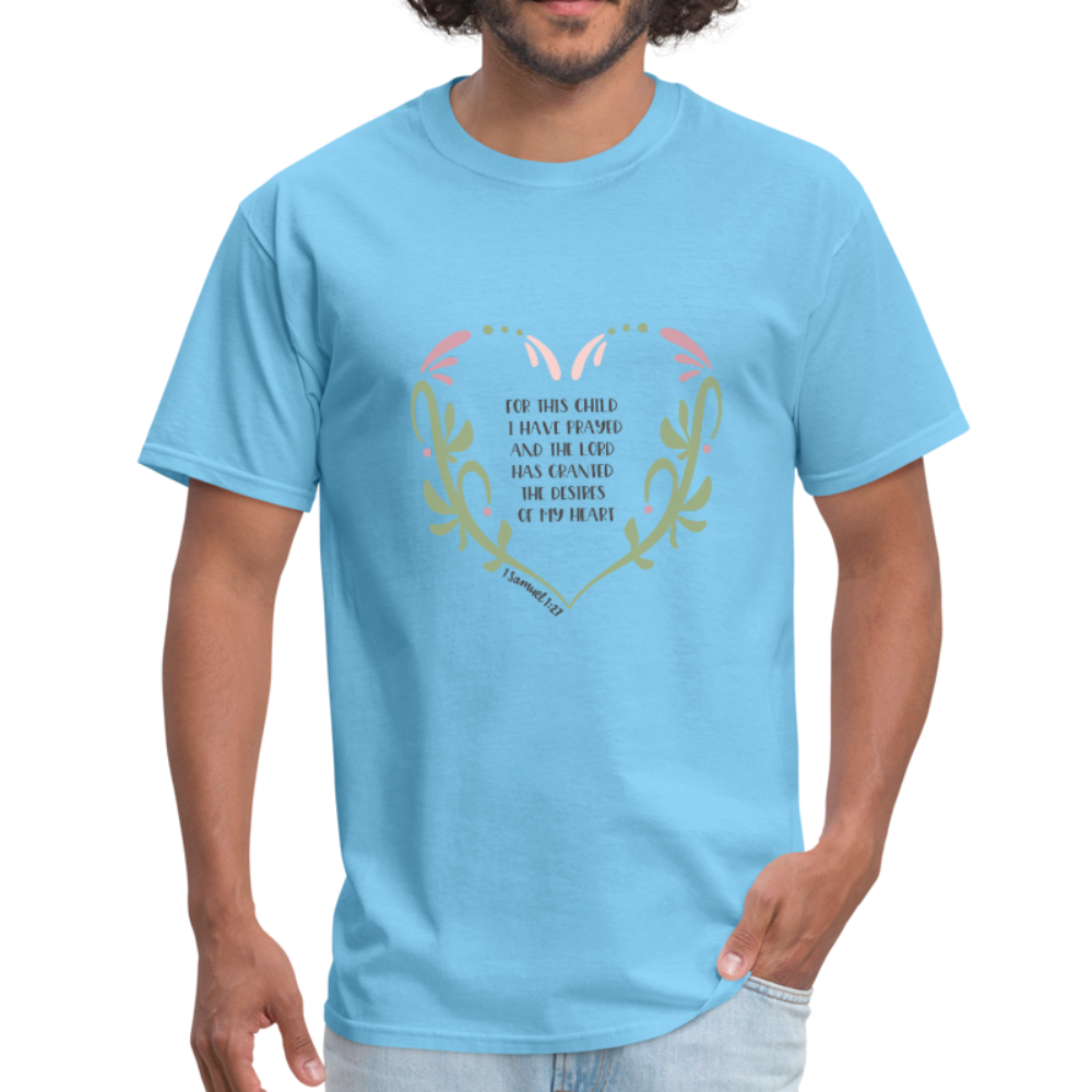 1 Samuel 1:27 - Men's T-Shirt - aquatic blue