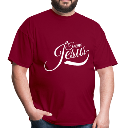 Team Jesus - White - Men's T-Shirt - burgundy
