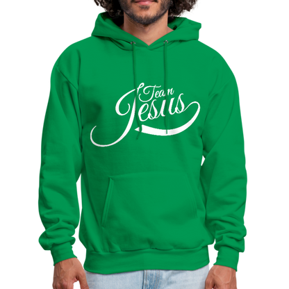 Team Jesus - White - Men's Hoodie - kelly green